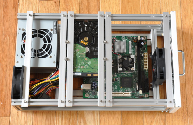 A replacement drawer for a DIY render farm in a Helmer cabinet